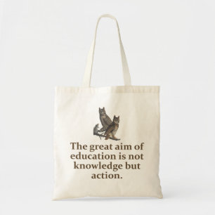 Bolso De Tela El Gran Objetivo De La Educación - Cita Educativa