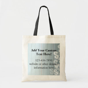 Bolso De Tela El gris sombrea diseño financiero de los Rótulos