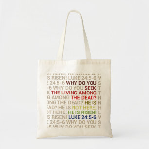 Bolso De Tela Él ha resucitado