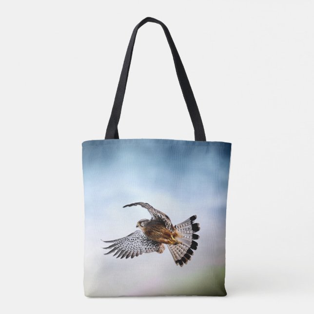 Bolso De Tela El Halcón en el cielo (Reverso)