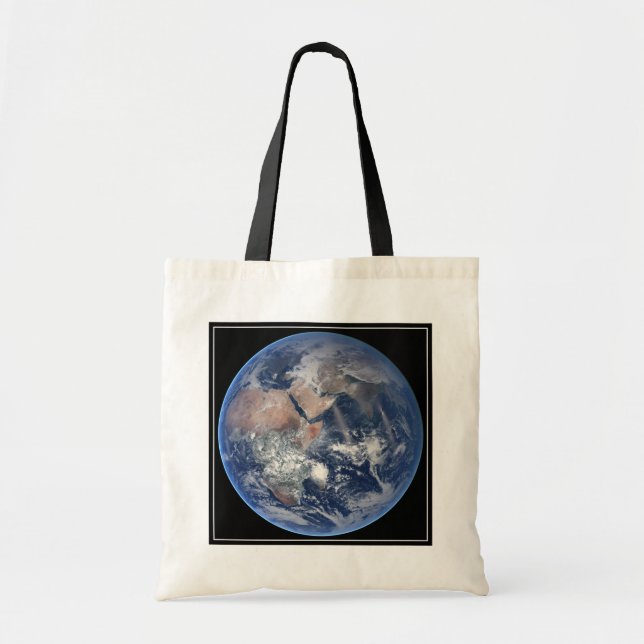 Bolso De Tela El Hemisferio Oriental Sobre El Planeta Tierra. (Frente)