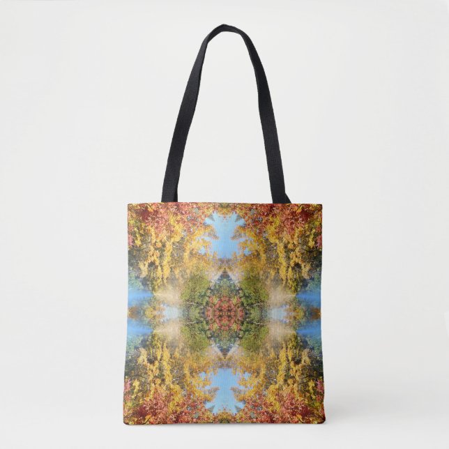 Bolso De Tela El hermoso bosque en otoño... (Anverso)