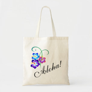 Bolso De Tela El hibisco hawaiano florece hawaiana