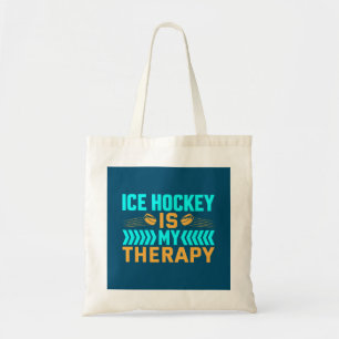 Bolso De Tela El hockey sobre hielo es mi terapia