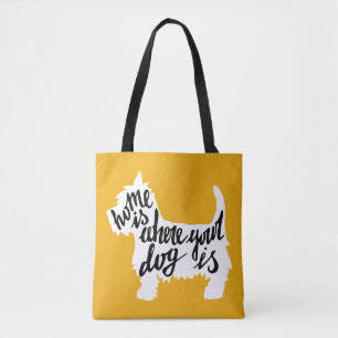 Bolso De Tela El hogar es donde está su perro