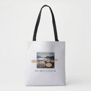 Bolso De Tela El hogar es donde lanzas tu Tote de tienda