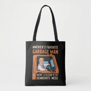 Bolso De Tela El hombre de la basura favorito de América Trump 4