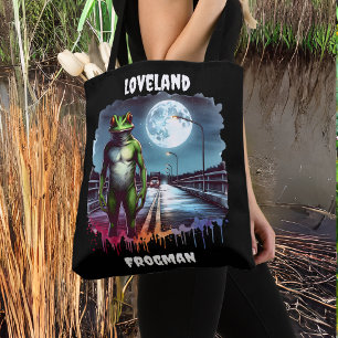 Bolso De Tela El hombre de negocios de Loveland   Ohio Cryptid