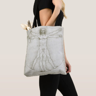 Bolso De Tela El hombre de Vitruvio de Leonardo da Vinci