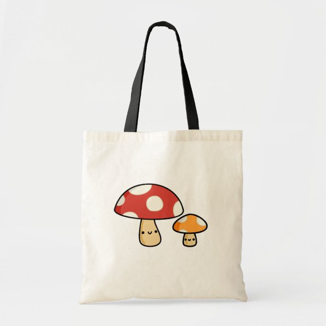 Bolso De Tela El hongo kawaii (Frente)