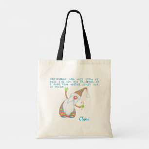 Bolso De Tela El humor personalizado de Santa Claus