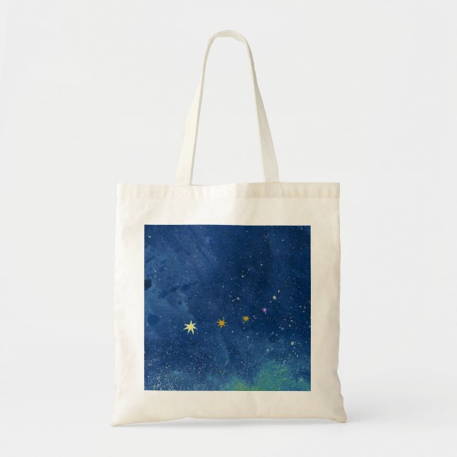 Bolso De Tela El ilustracion estrellado (Frente)
