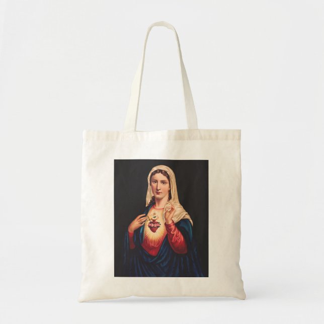Bolso De Tela El Inmaculado Corazón de María (Frente)