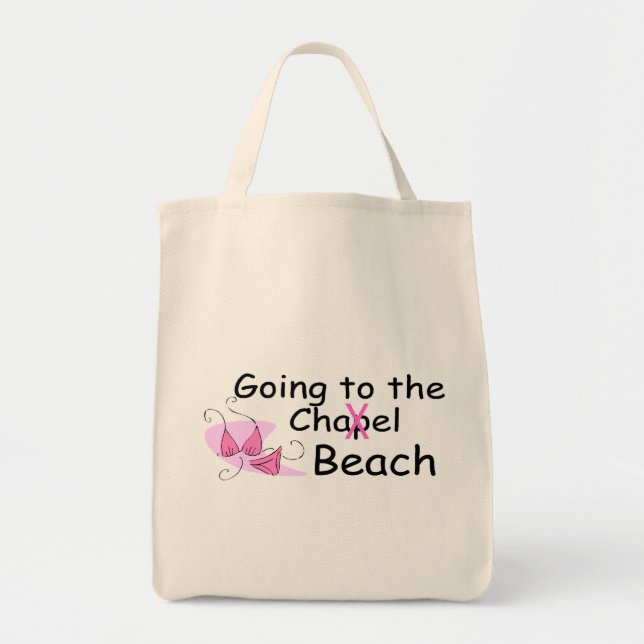 Bolso De Tela El ir a la playa (traje de baño) (Frente)