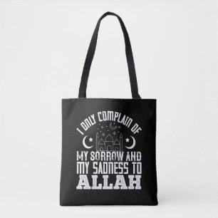 Bolso De Tela El Islam solo me quejo de mi dolor a Alá