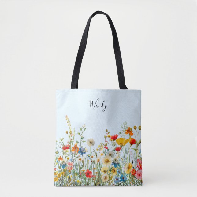 Bolso De Tela El jardín de la naturaleza personalizado (Anverso)