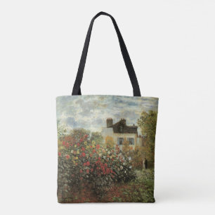 Bolso De Tela El jardín de Monet en Argenteuil de Claude Monet