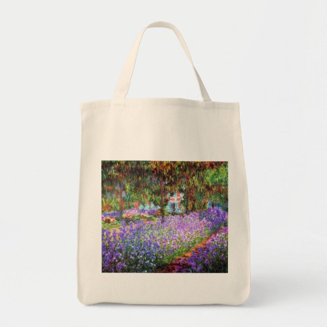Bolso De Tela El jardín del artista en Giverny, Claude Monet (Frente)