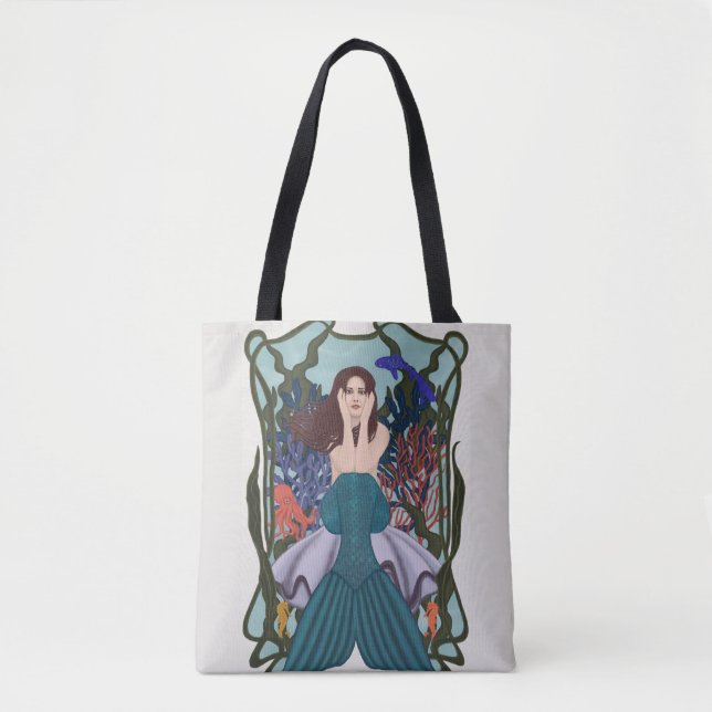 Bolso De Tela El jardín del pulpo (Anverso)