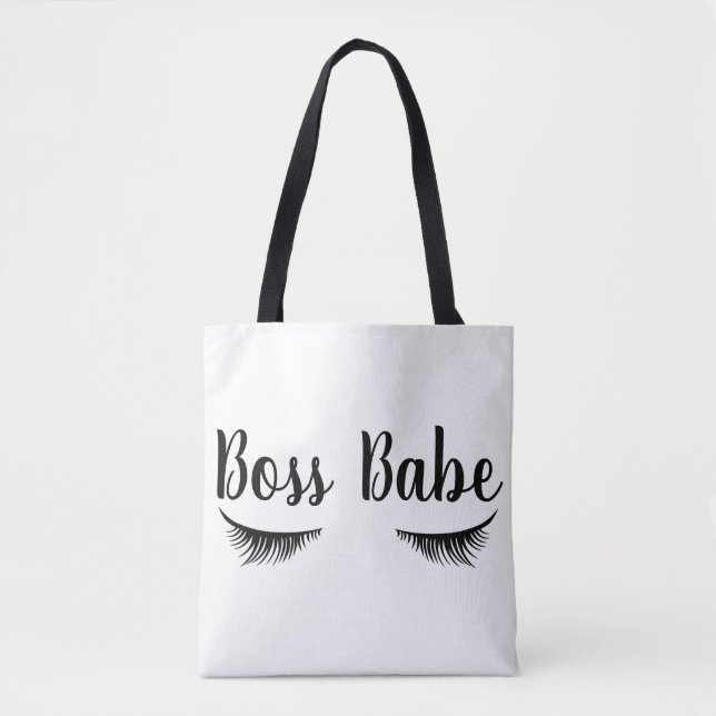 Bolso De Tela El jefe de moda Babe Eyelashes (Anverso)