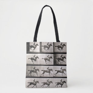 Bolso De Tela El jinete en un caballo galopante, platea 627 de