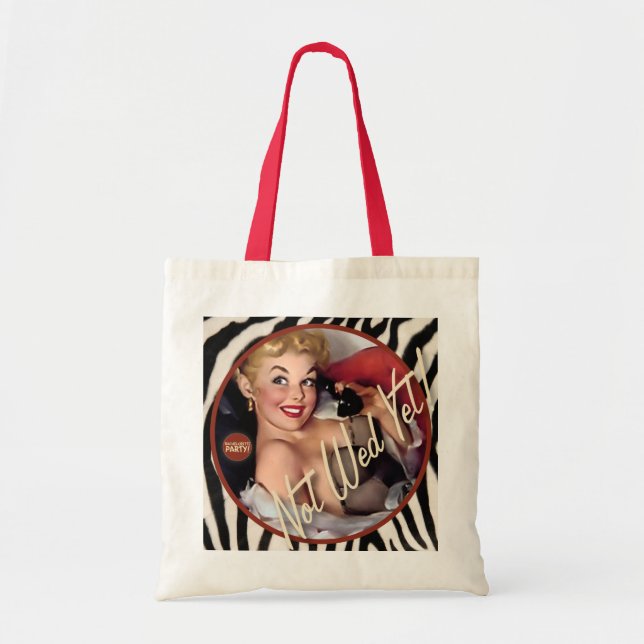 Bolso De Tela El kitsch Bitsch: ¡No casarse todavía! (Frente)