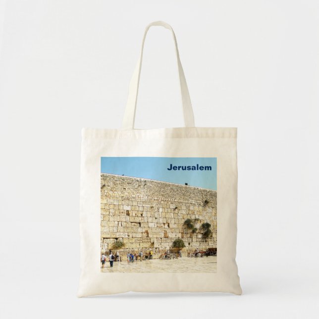 Bolso De Tela El Kotel - Muro Occidental (Frente)