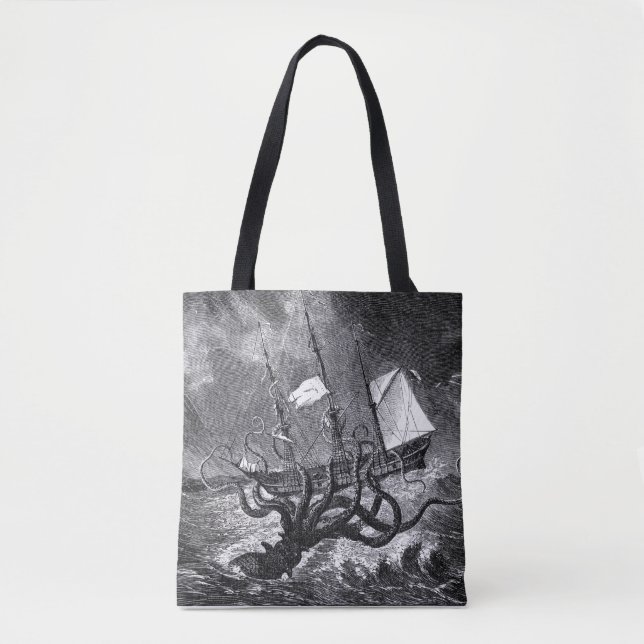 Bolso De Tela El Kraken (Anverso)
