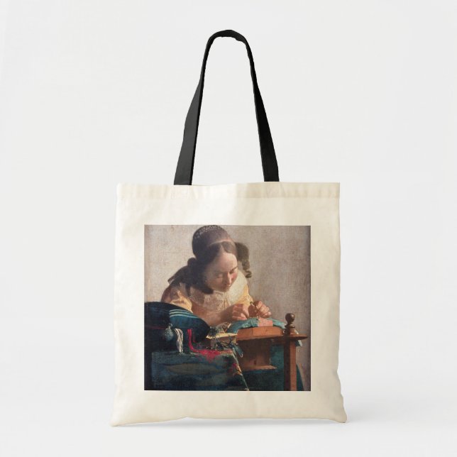 Bolso De Tela El Lacemaker, Johannes Vermeer, 1669-1670 (Frente)