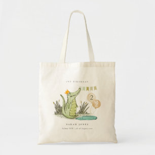 Bolso De Tela El lagarto de Chomp en el pantano cualquier cumple
