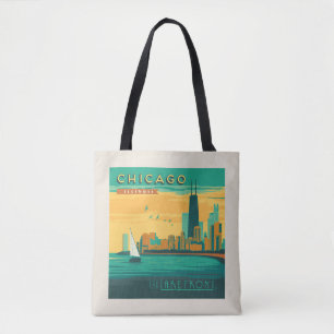 Bolso De Tela El Lago   Chicago, Illinois