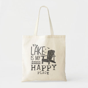 Bolso De Tela El Lago Es Mi Lugar Feliz