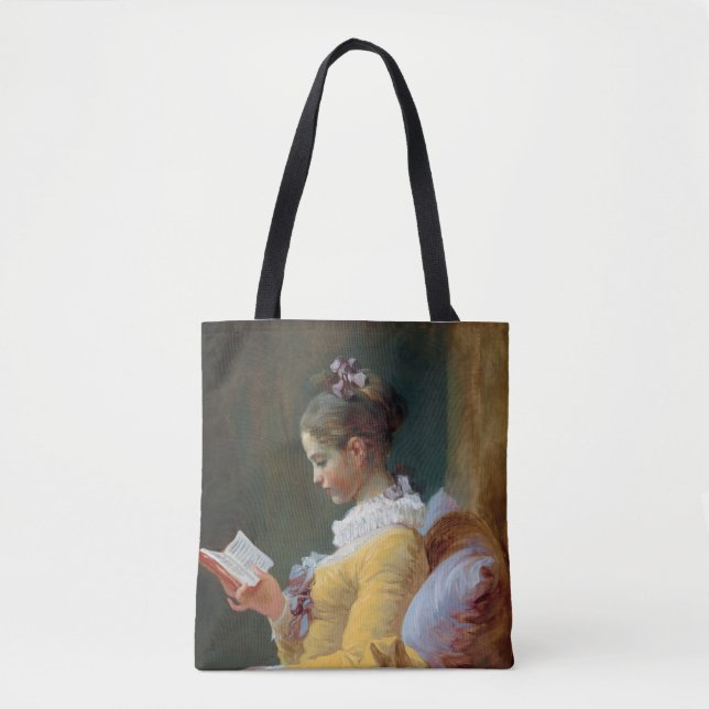 Bolso De Tela El lector, Fragonard (Anverso)