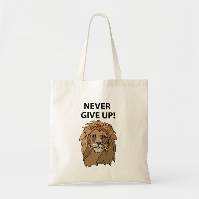 Bolso De Tela El león nunca se rinde (Frente)