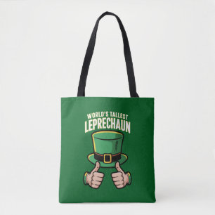 Bolso De Tela El Leprechaun Más Alto del Mundo Humor Irlandés Di