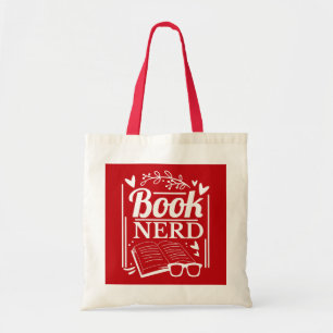 Bolso De Tela El libro rojo gracioso Nerd Quote Book Lover