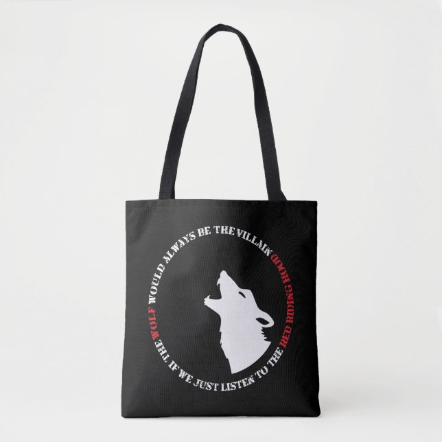 Bolso De Tela El lobo siempre sería el villano (Anverso)
