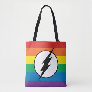 Bolso De Tela El logo de Flash Rainbow
