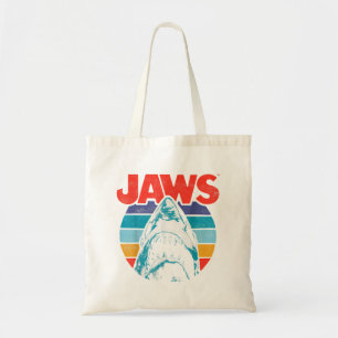 Bolso De Tela El logo del arcoiris de tiburón de colores retro d