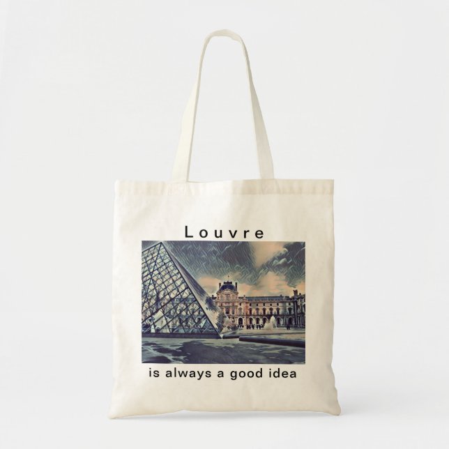 Bolso De Tela El Louvre está siempre (Frente)
