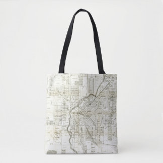 Bolso De Tela El mapa de Thayer de Denver Colorado