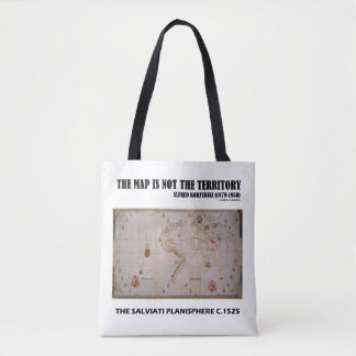 Bolso De Tela El Mapa No Es El Territorio Planisferio De Salviat