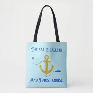 Bolso De Tela El mar llama