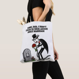 Bolso De Tela el matrimonio es estúpido juntos