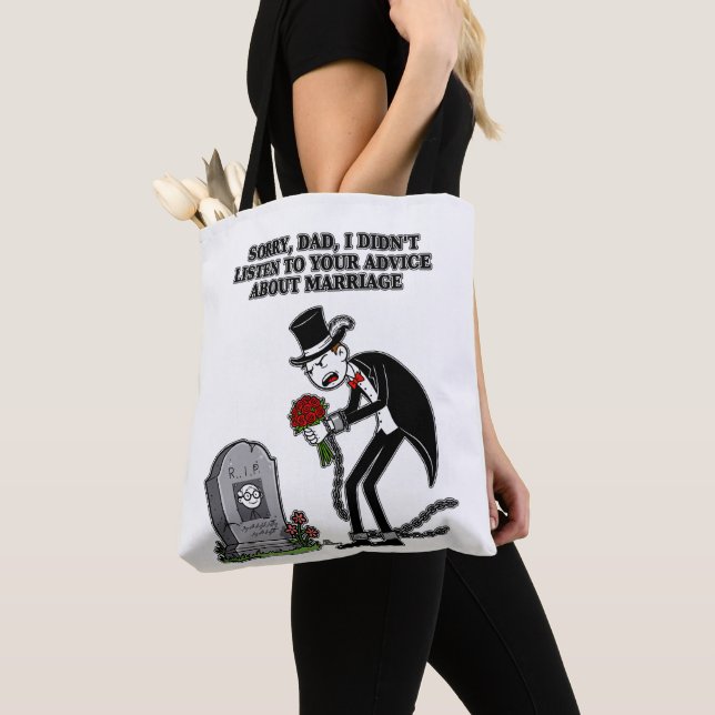 Bolso De Tela el matrimonio es estúpido juntos (Detalle)