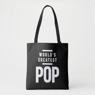 Bolso De Tela El mayor pop del mundo   Regalo del abuelo del pad