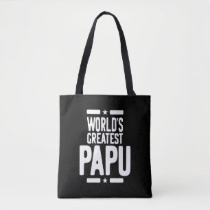 Bolso De Tela El mayor regalo de padre de los Papas del Mundo