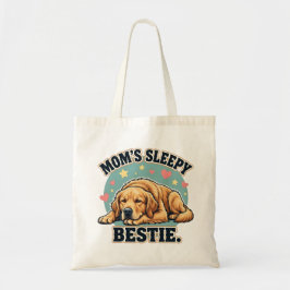 Bolso De Tela El mejor amigo dormilón de mamá Golden Retriever