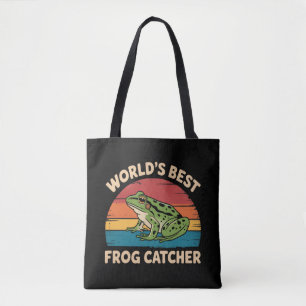 Bolso De Tela El Mejor Cazador de Ranas del Mundo Meme Divertido