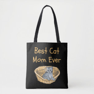 Bolso De Tela El mejor gato que ama a las madres